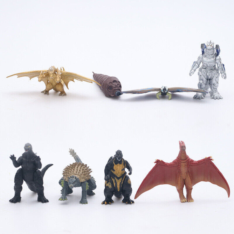 Godzilla Ghidorah Mechagodzilla Mothra Rodan Anguirus 8 pcs Monster Figures SET