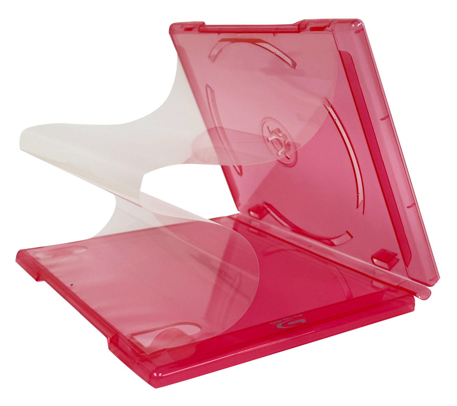 PREMIUM STANDARD Clear Red Blu-Ray Single Cases 12MM Lot