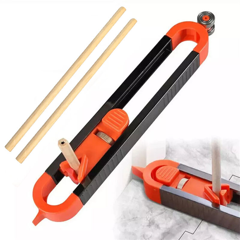 Profile Scribing Ruler Contour Gauge with Lock - Precise Scribe Tool Woodworking