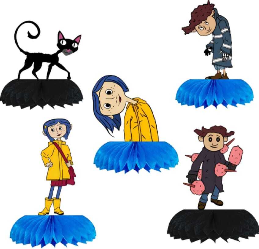 CORALINE PARTY SUPPLIES BIRTHDAY DECORATION BALLOON FAVOR TOPPERS CENTERPIECE