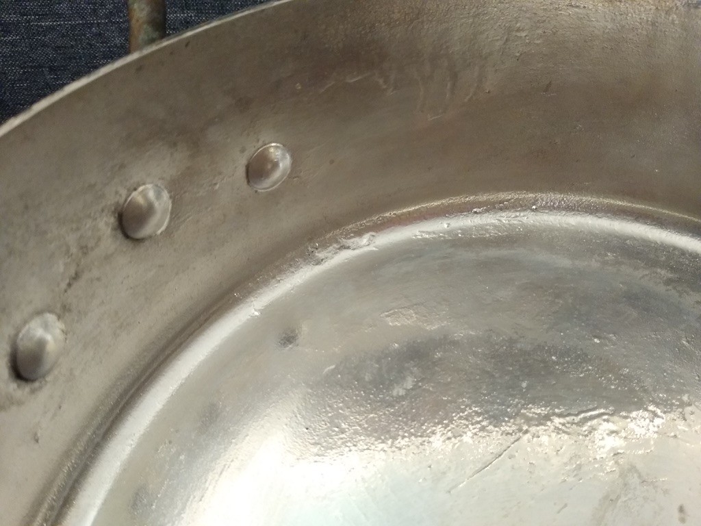 Incredible Large Hammered French Copper Rondeau Pot & Lid (Mauviel?) 2.5mm 28cm