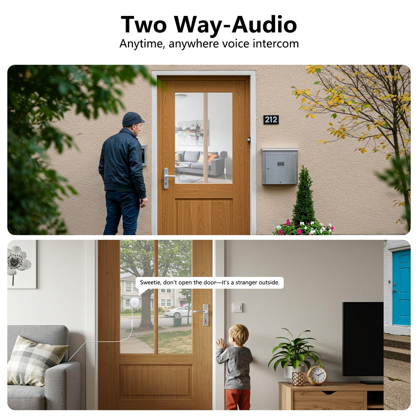 Wansview 3MP 2K Window Camera, 2.4Ghz Wifi Indoor Cameras for Home Security NEW