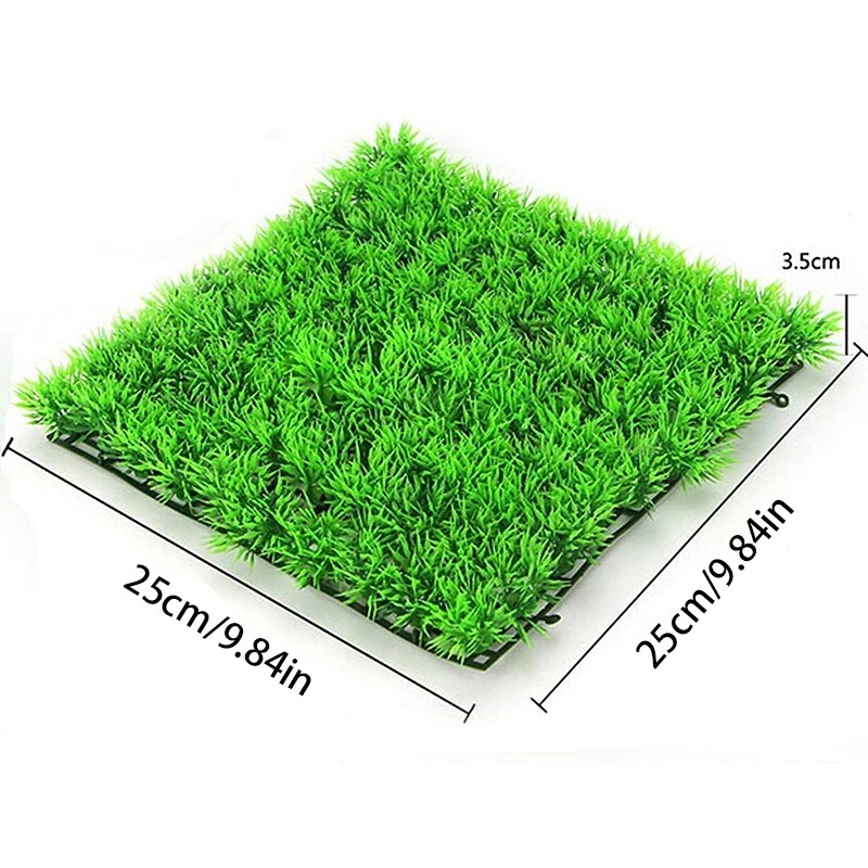 Aquarium Eco-Friendly Artificial Green Water Grass Plant Lawn Fish Tank Decor