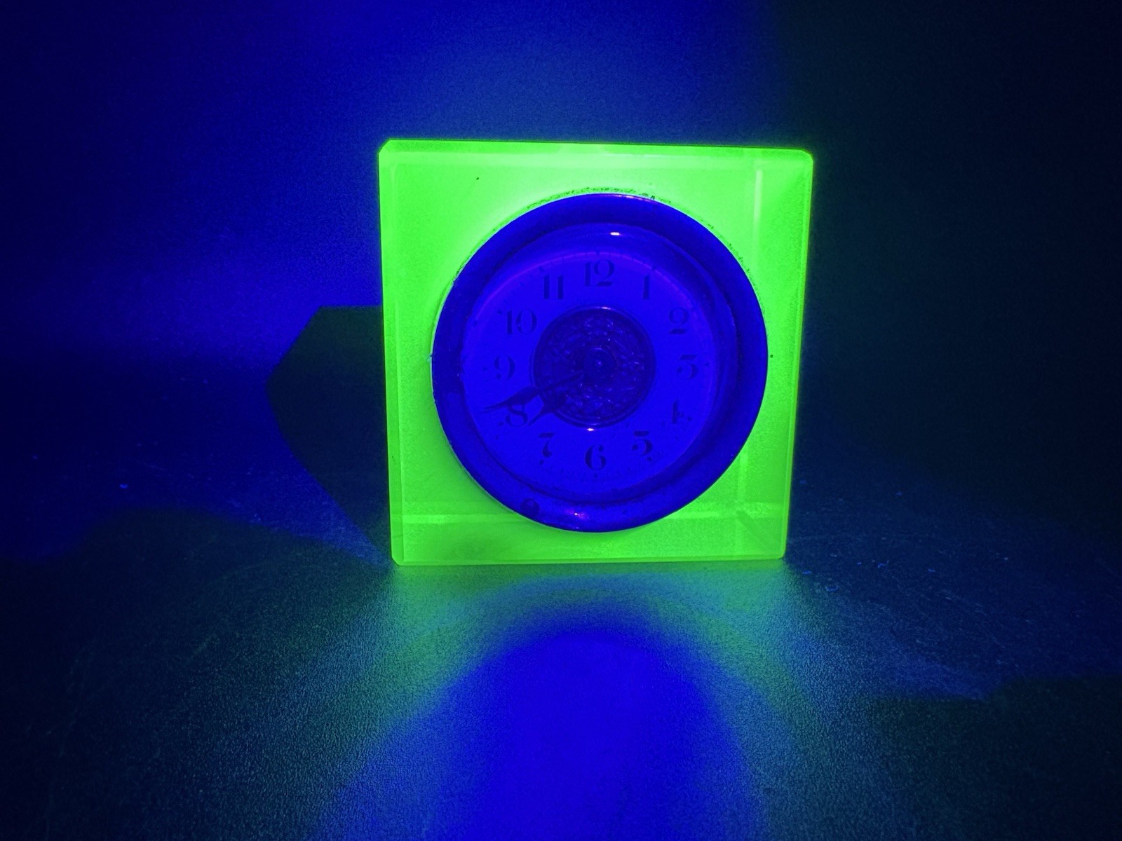 Uranium Glass Clock