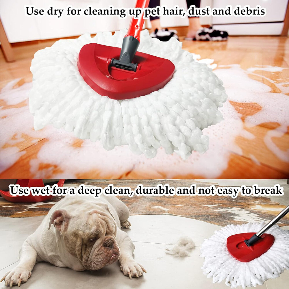 Replacement Microfiber Mop HEAD For O-Cedar Spin Mop Easy Clean Wring Refill