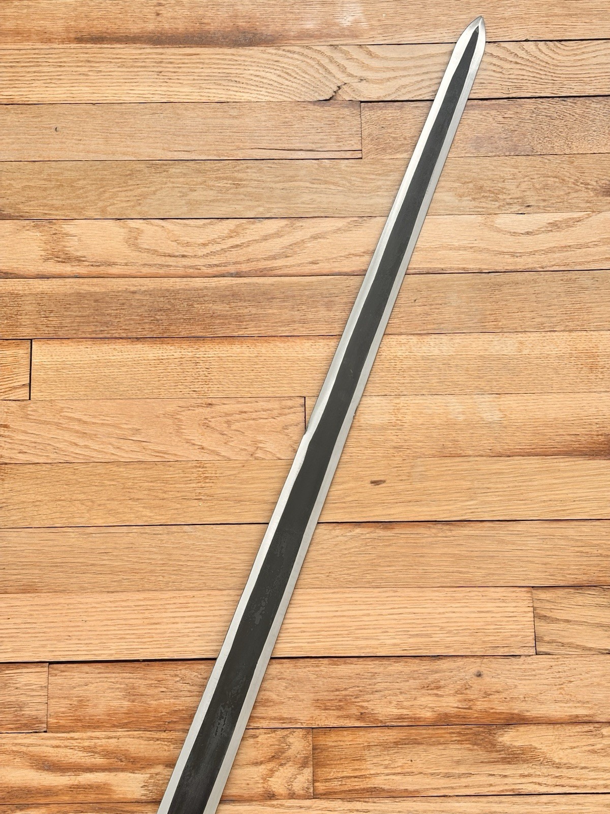 40” Rustic Broad Sword High Carbon Steel Full Tang Medieval Sharp Leather Sheath