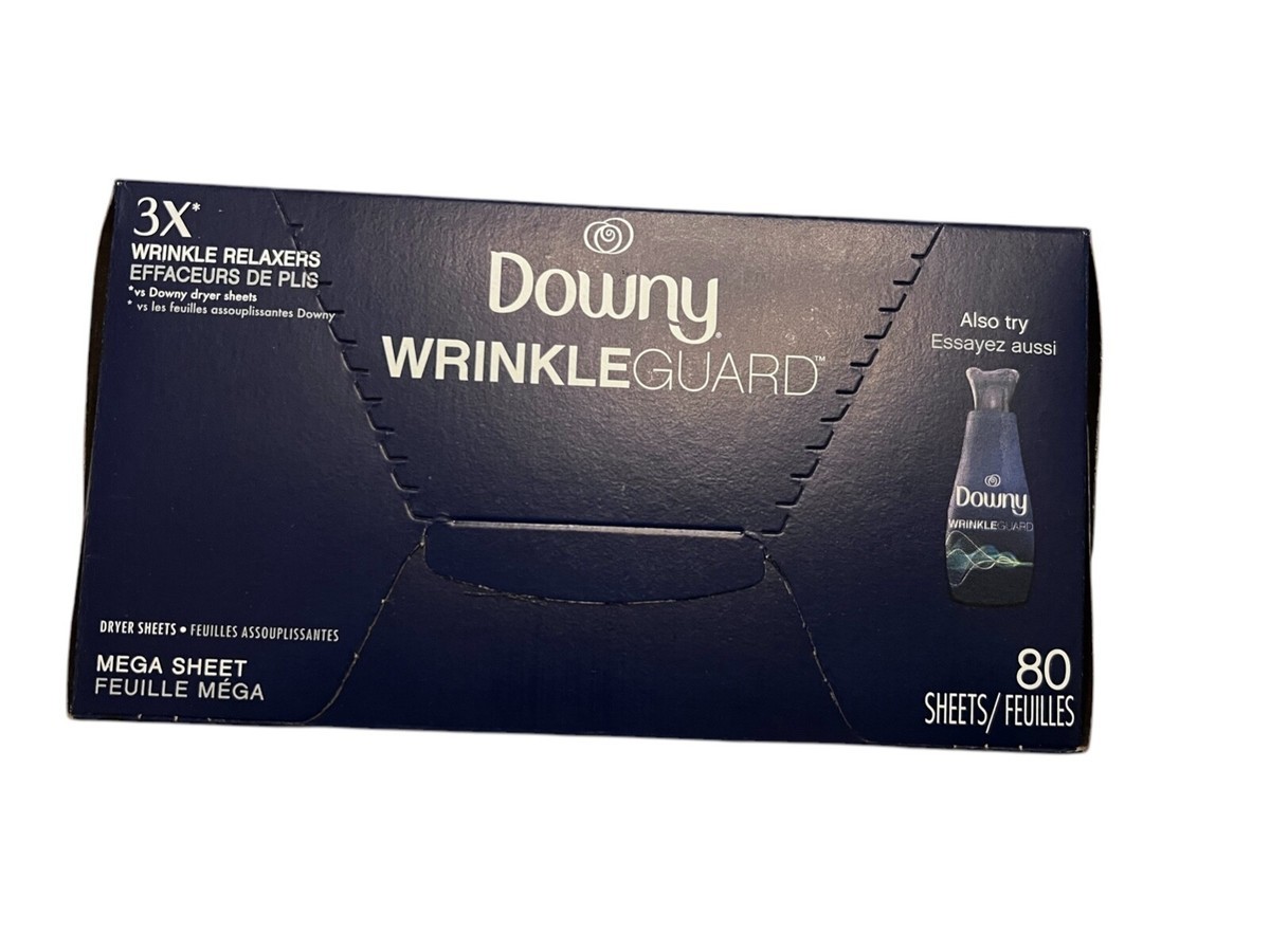 Downy WrinkleGuard Dryer Mega Sheets Fresh 80 Count 3X's Wrinkle Relaxer Guard