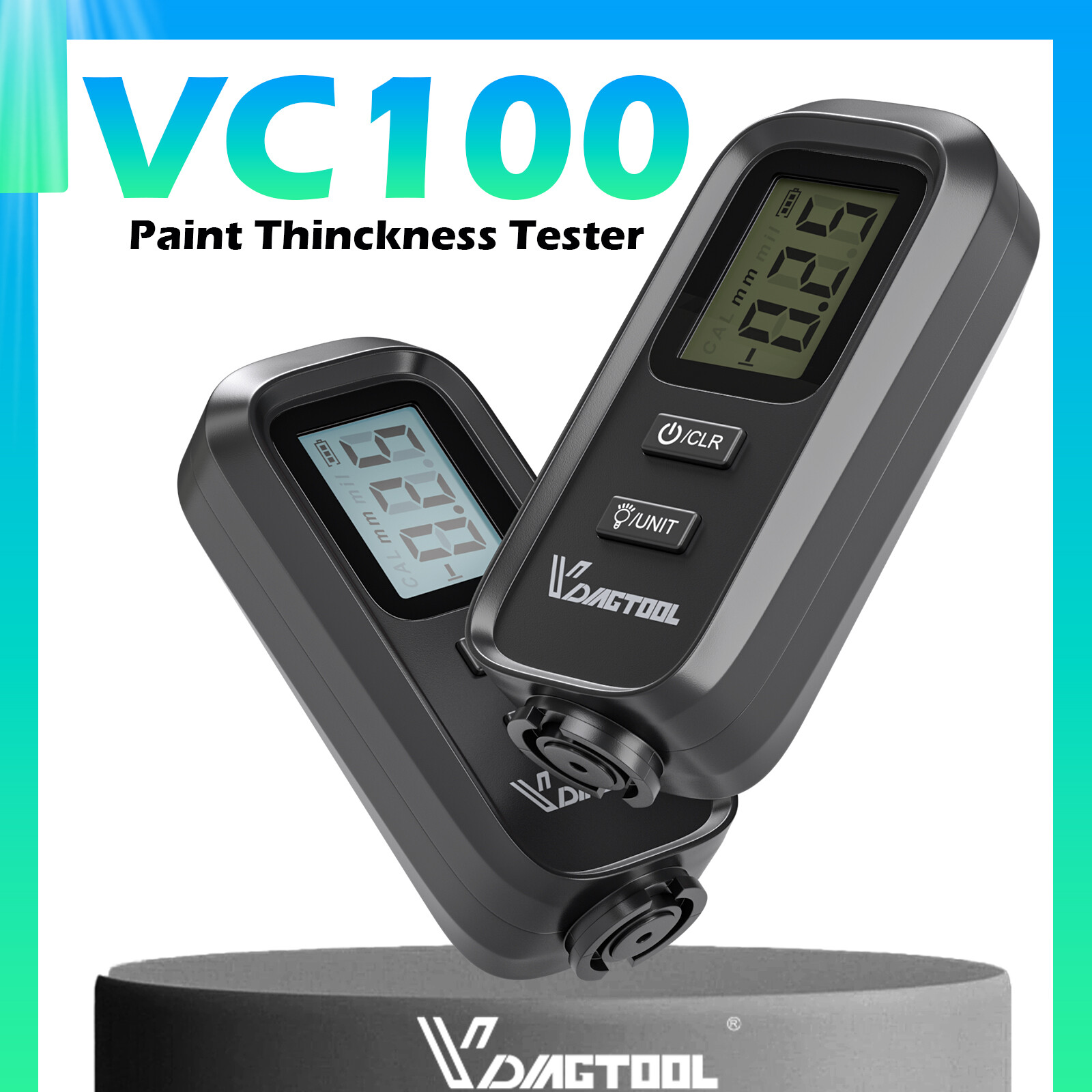 Digital Car Coating Paint Thickness Gauge Meter Tester Painting Measurement LCD