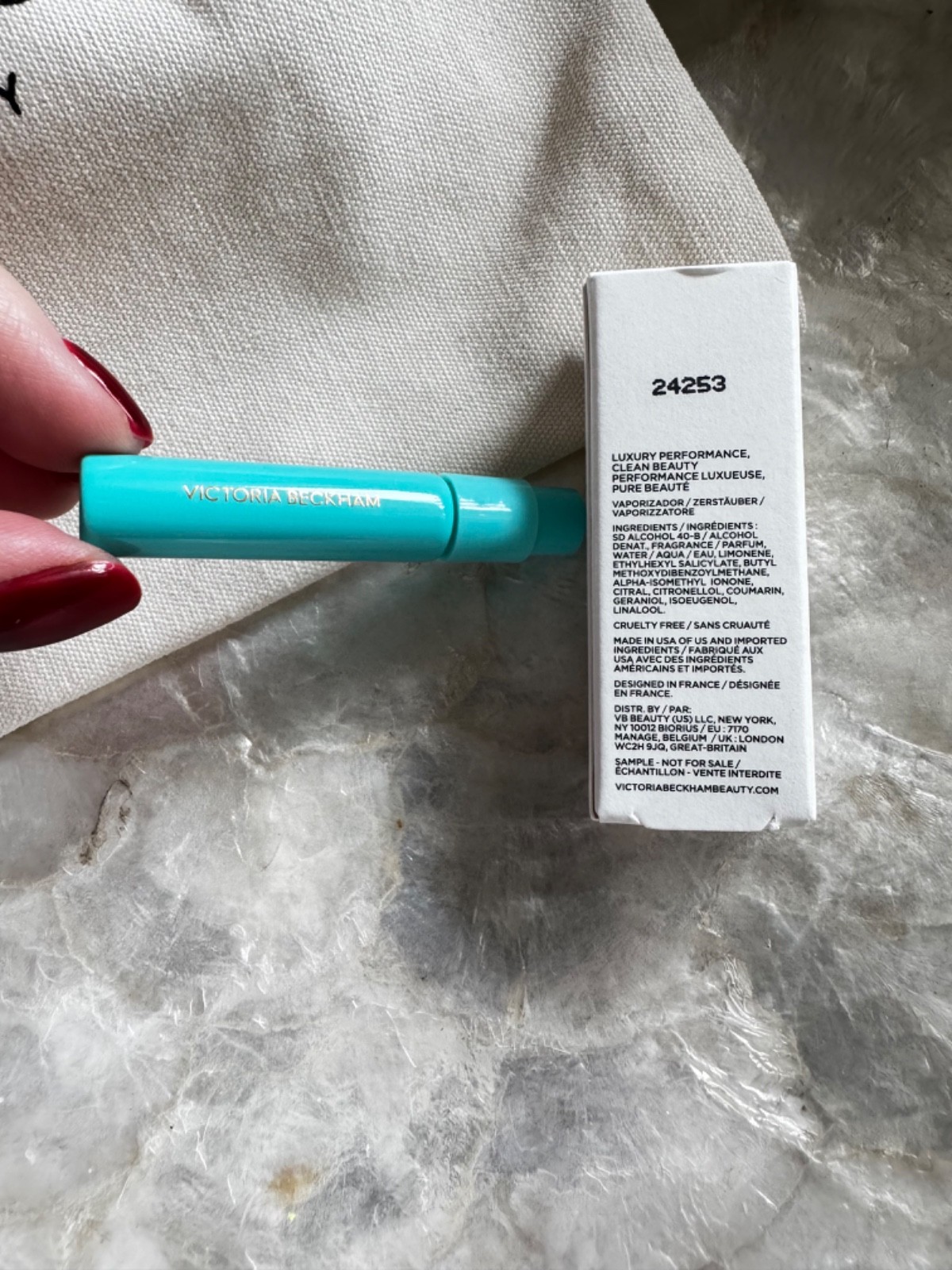 NEW! Victoria Beckham PORTOFINO '97 Eau de Parfum & VB BRANDED POUCH BNIB