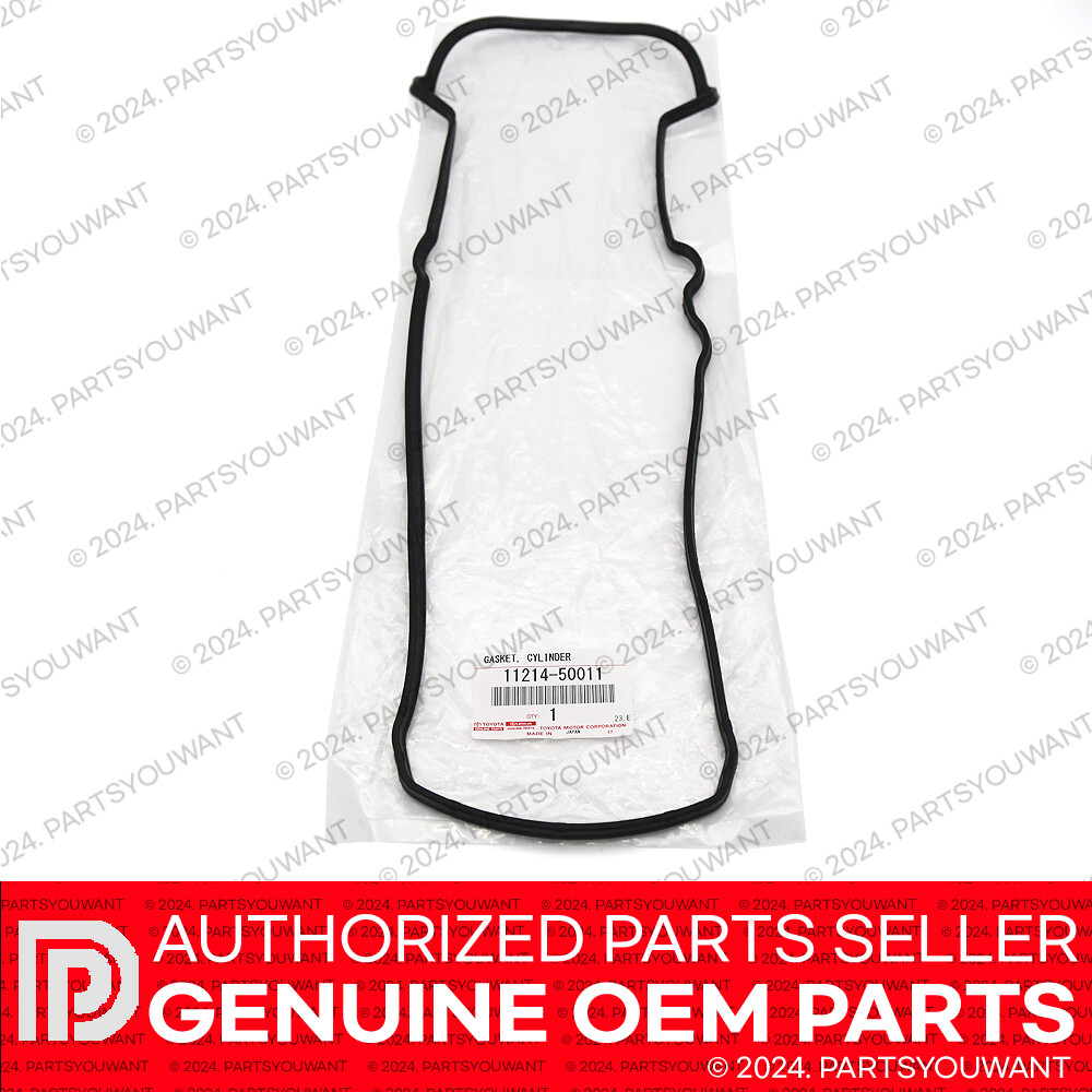 GENUINE Toyota Lexus V8 Cylinder Head Valve Cover Gasket + Spark Plug Seal SET