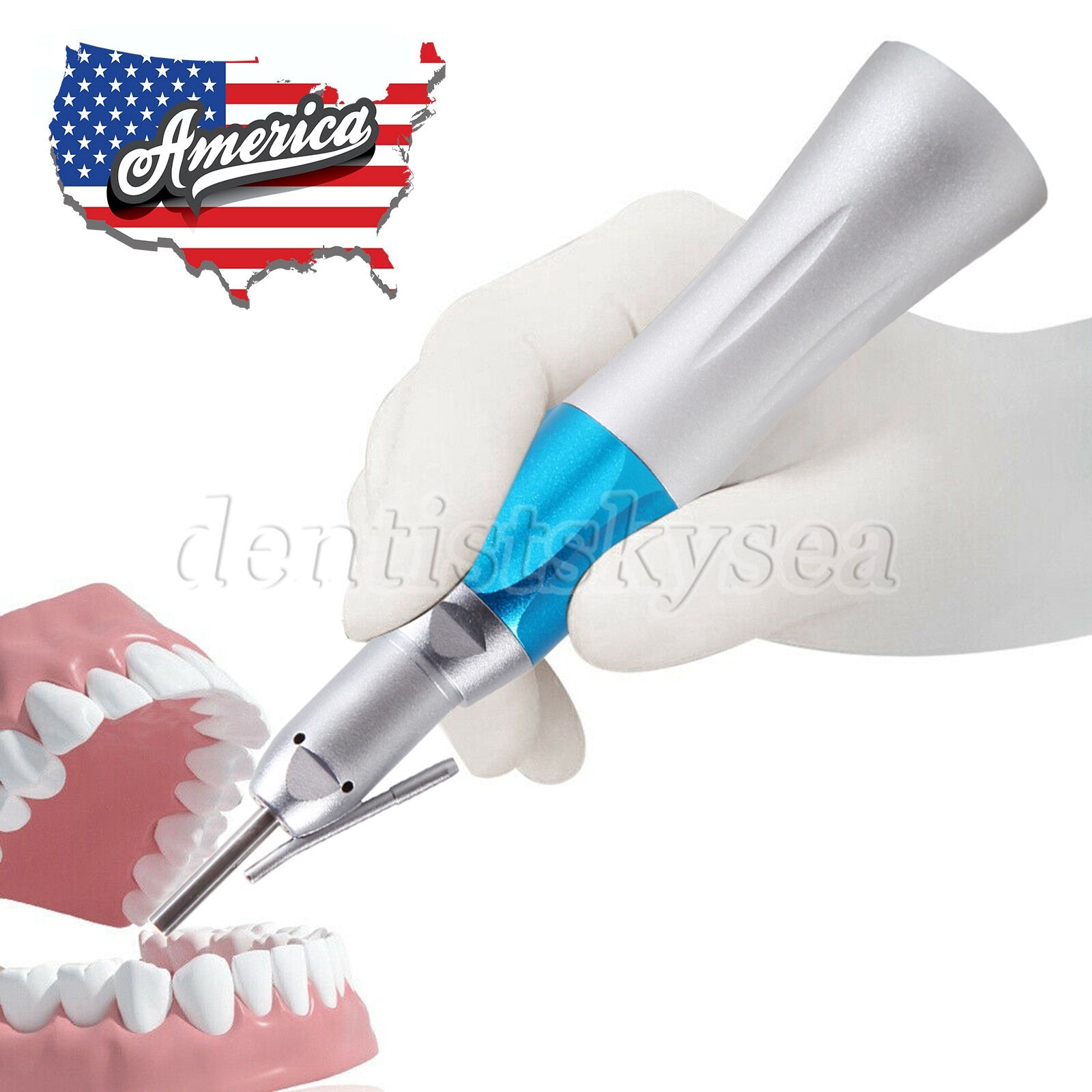 Dental 1:1 Surgical Implant Straight Handpiece With External Irrigation Pipe US