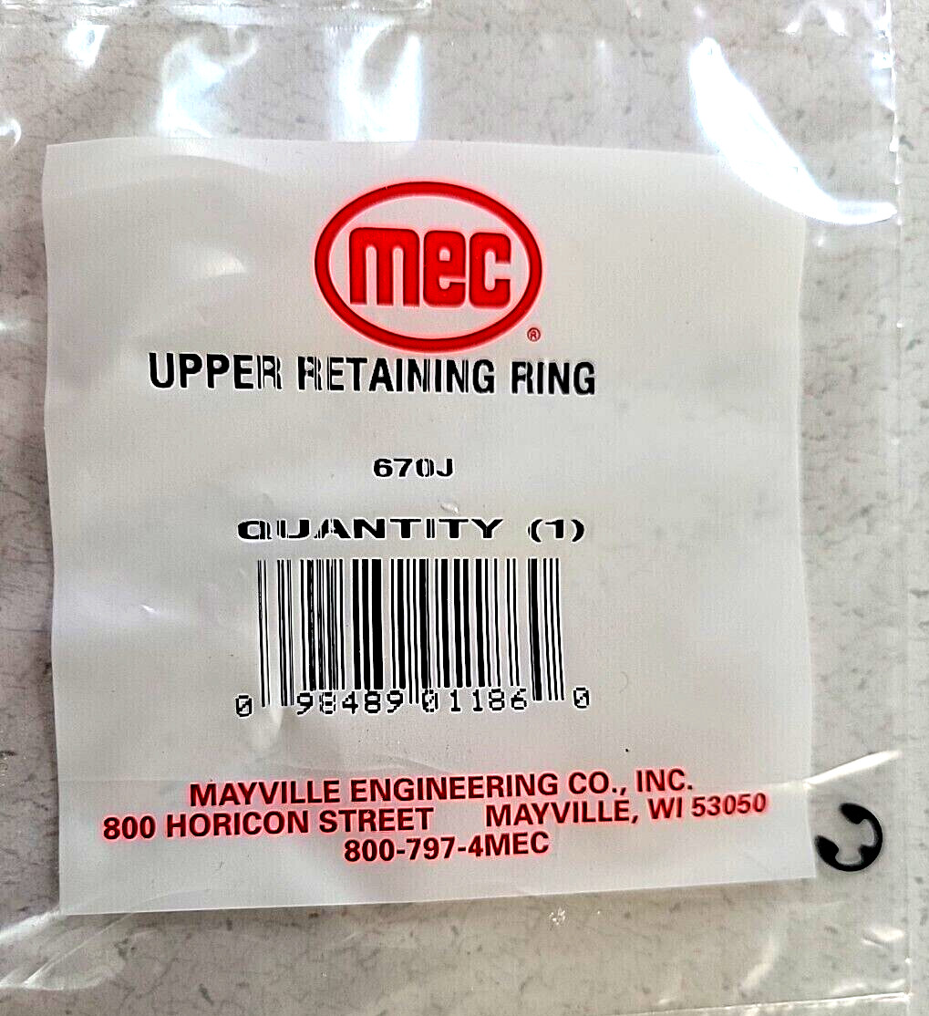 Mec Upper Retaining Ring Clip 670J