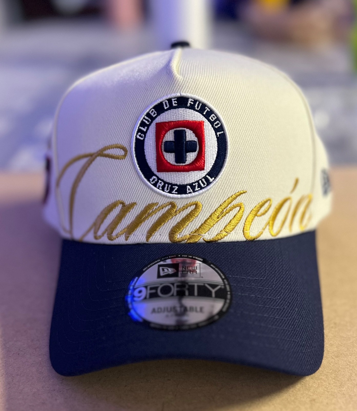 CRUZ AZUL NEW ERA CAP 9FORTY SNAPBACK ADJUSTABLE LIGA MX CONCACAF CHAMPION 2025