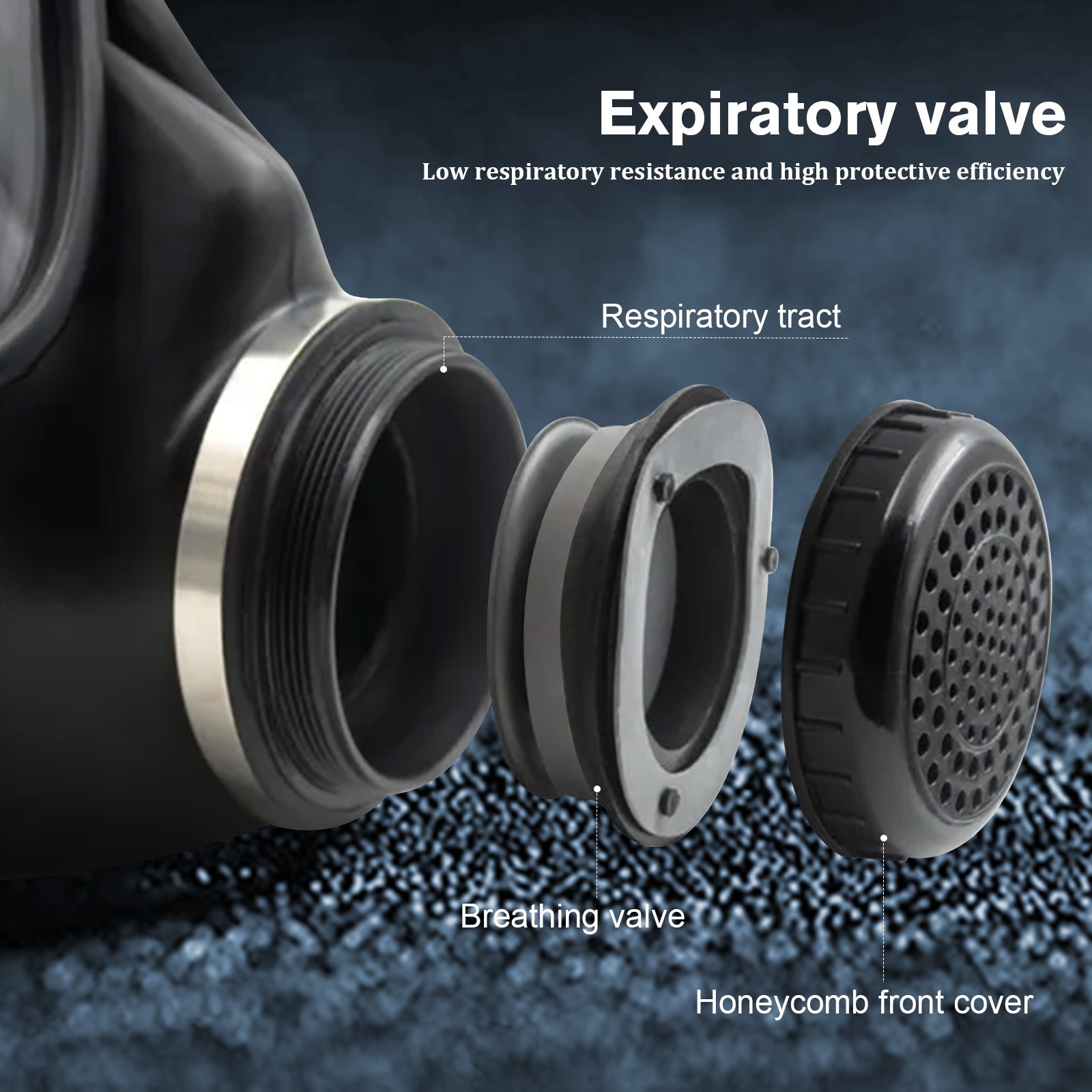 Gas Masks Survival Nuclear and Chemical, Gas Mask with 40mm Activated Carbon