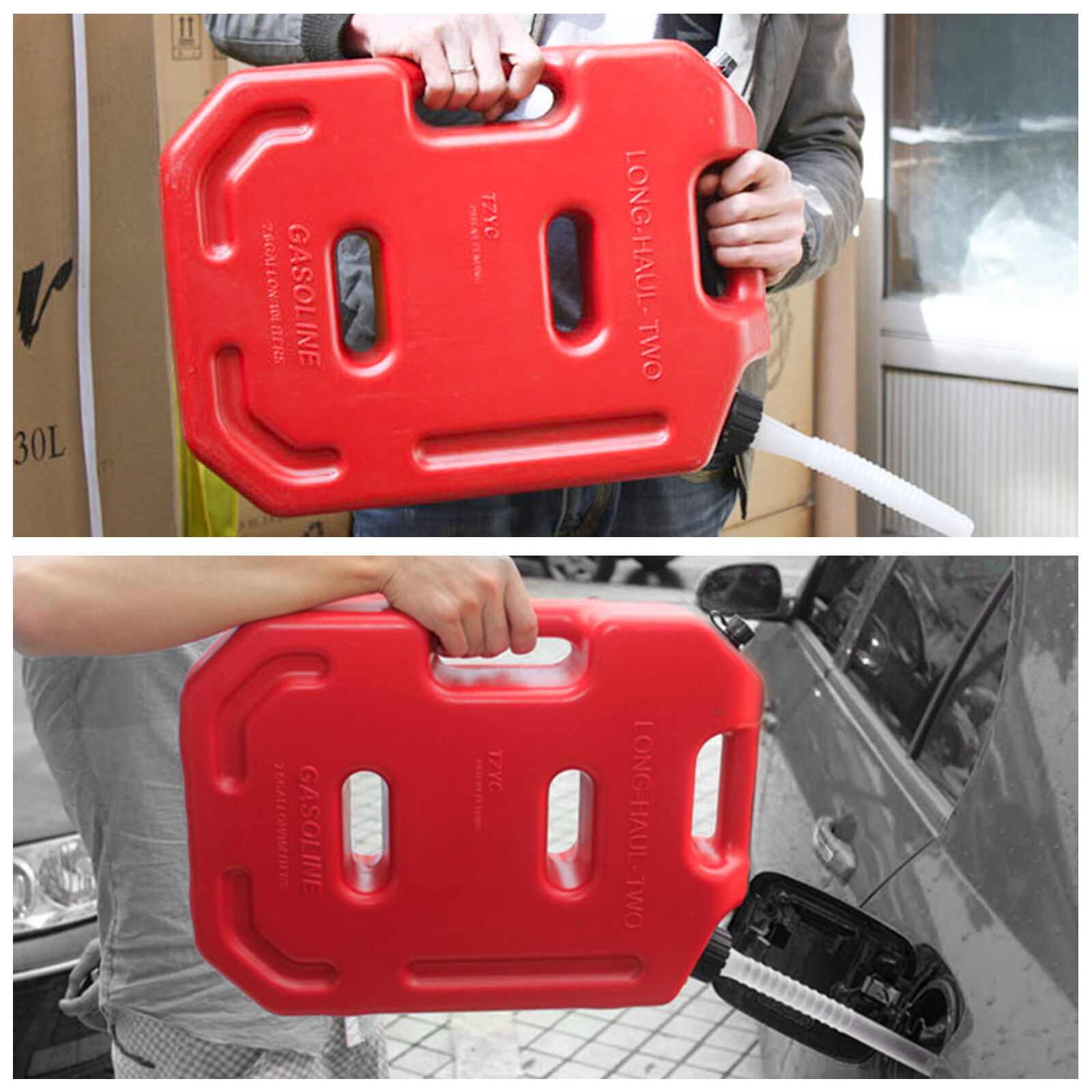 2x 2.6Gallon 10L Fuel Can Emergency Backup Gas Tank for ATV UTV Offroad 4WD