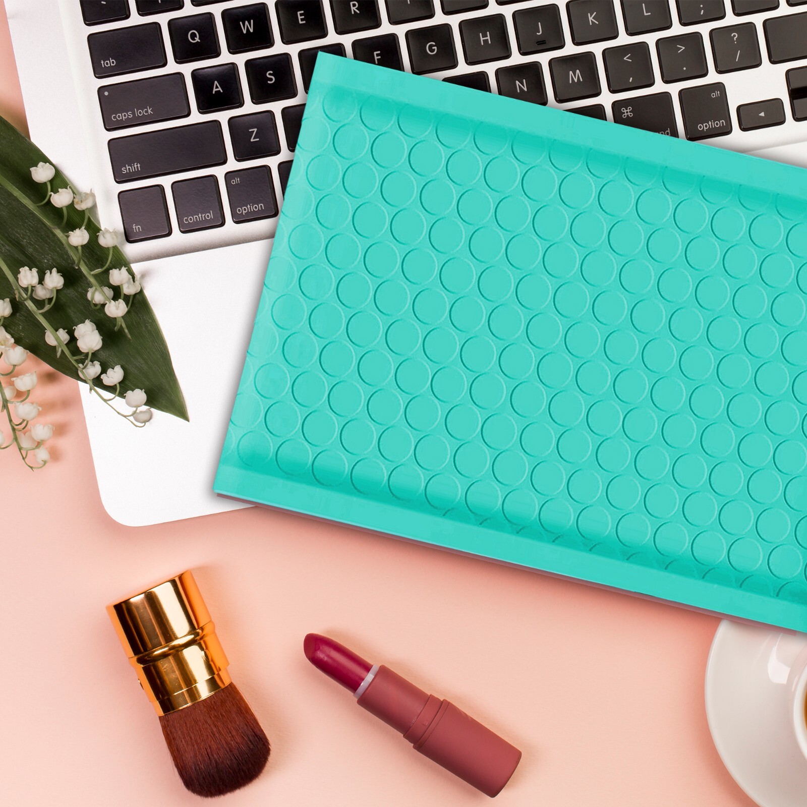 Yens® 250 #0 Poly Bubble Padded Envelopes Mailers 6 X 9 -Teal