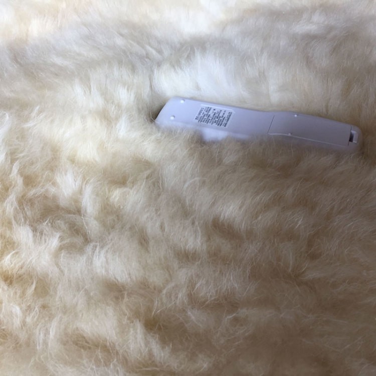 100% Genuine Sheepskin Fluffy Fur Rug 24"*39" Windward Natural Soft Mat US STOCK