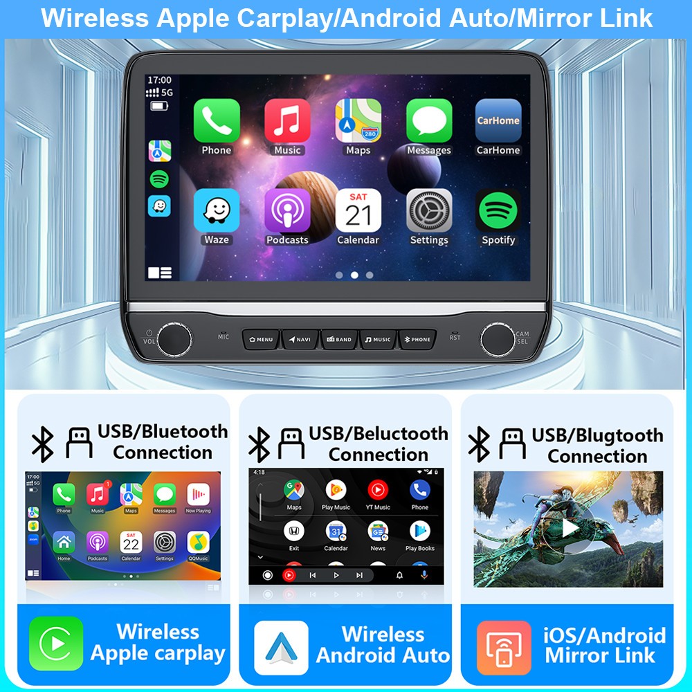 Carplay Car Stereo Radio For 2014-2018 Chevrolet Silverado GM Sierra 4+64G
