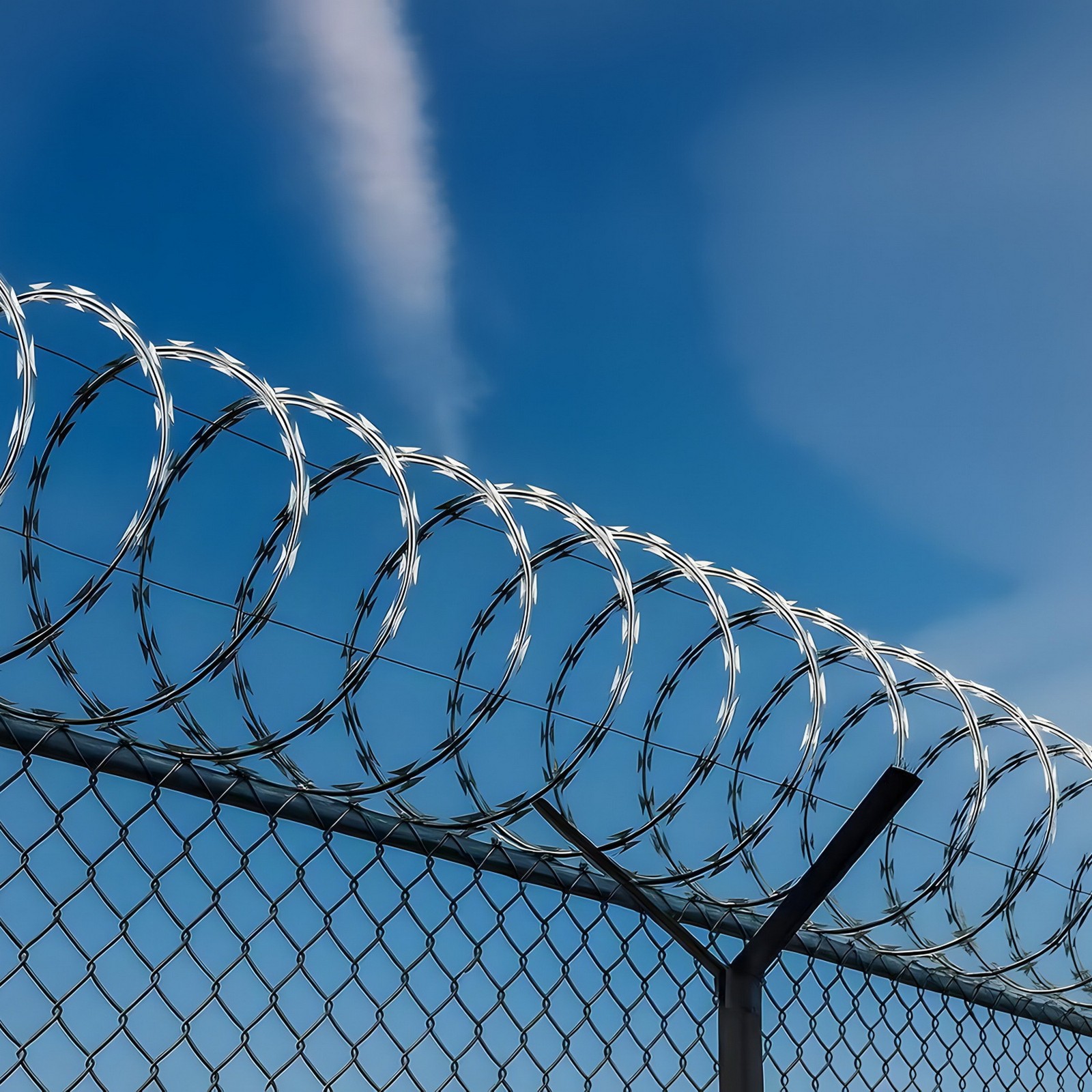 50FT Double Spirals Barbed Razor Wire Roll Wall Fence Security Fencing Galvanize