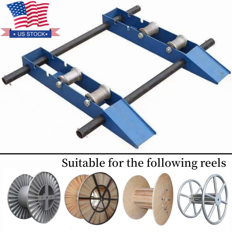 Heavy Duty Cable Drum Roller Stand Cable Reel Dispenser for reels 11.8-47.2" OD
