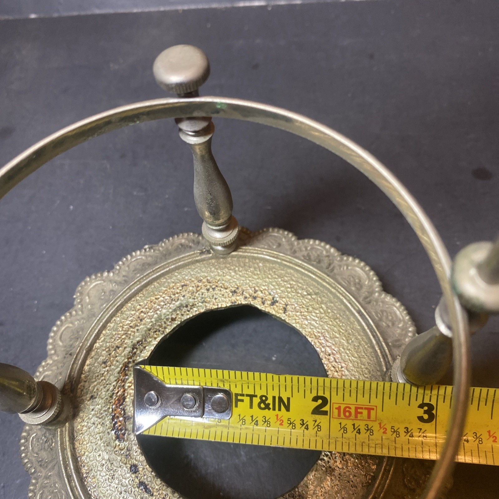 Antique Victorian Silverplated Bird & Floral Motif Frame. Taxidermy Stand Idea.