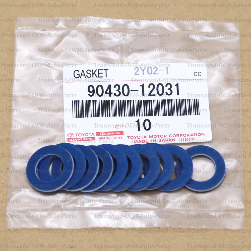 90430-12031 x10 GENUINE OEM OIL FILTER DRAIN PLUG WASHER GASKET - TOYOTA LEXUS