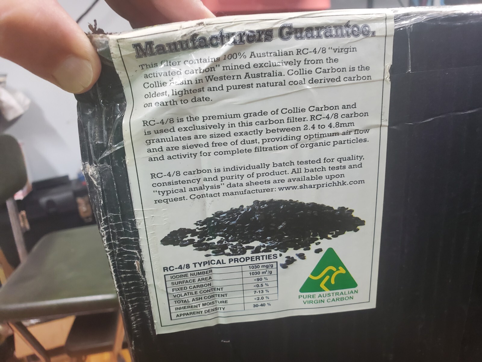 NEW PHRESH FILTER 12 IN X 39 IN 1700 CFM - Certified Carbon