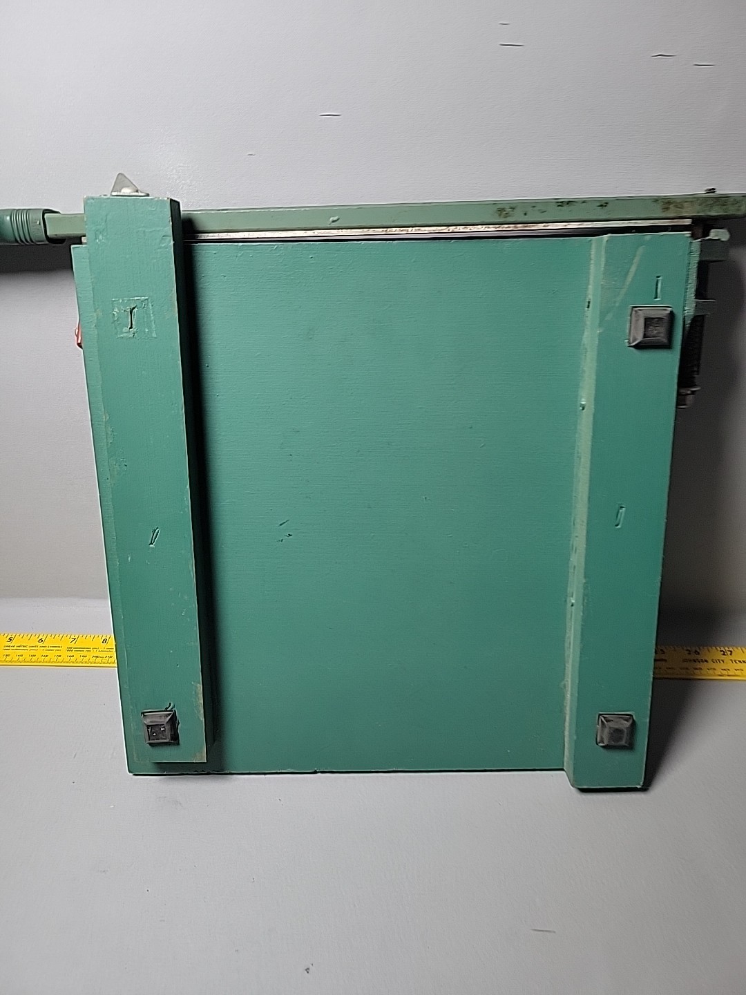 Vintage 13" Premier Brand Guillotine Paper Cutter. Manuf by Photo Materials Co.