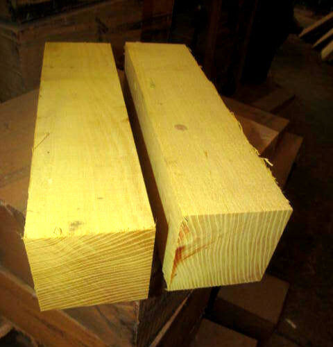 EIGHT (8) OSAGE ORANGE TURNING BLANKS LATHE TURNING BLOCK LUMBER 2" X 2" X 12"