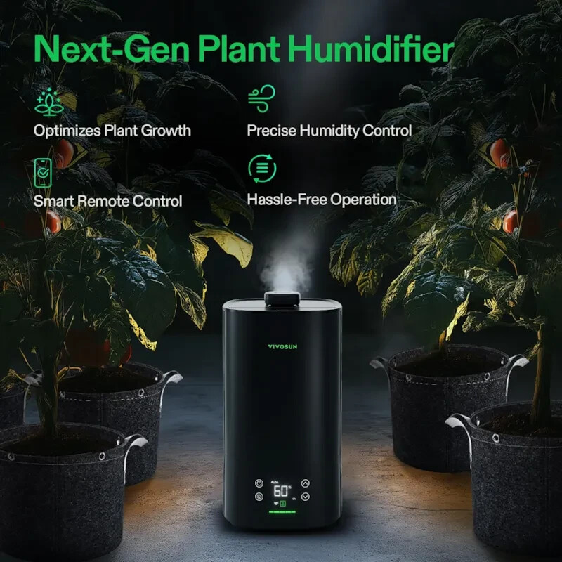 VIVOSUN H05 1.32Gal / 5L Environmental Air Humidifier Wi-Fi for Plant Grow