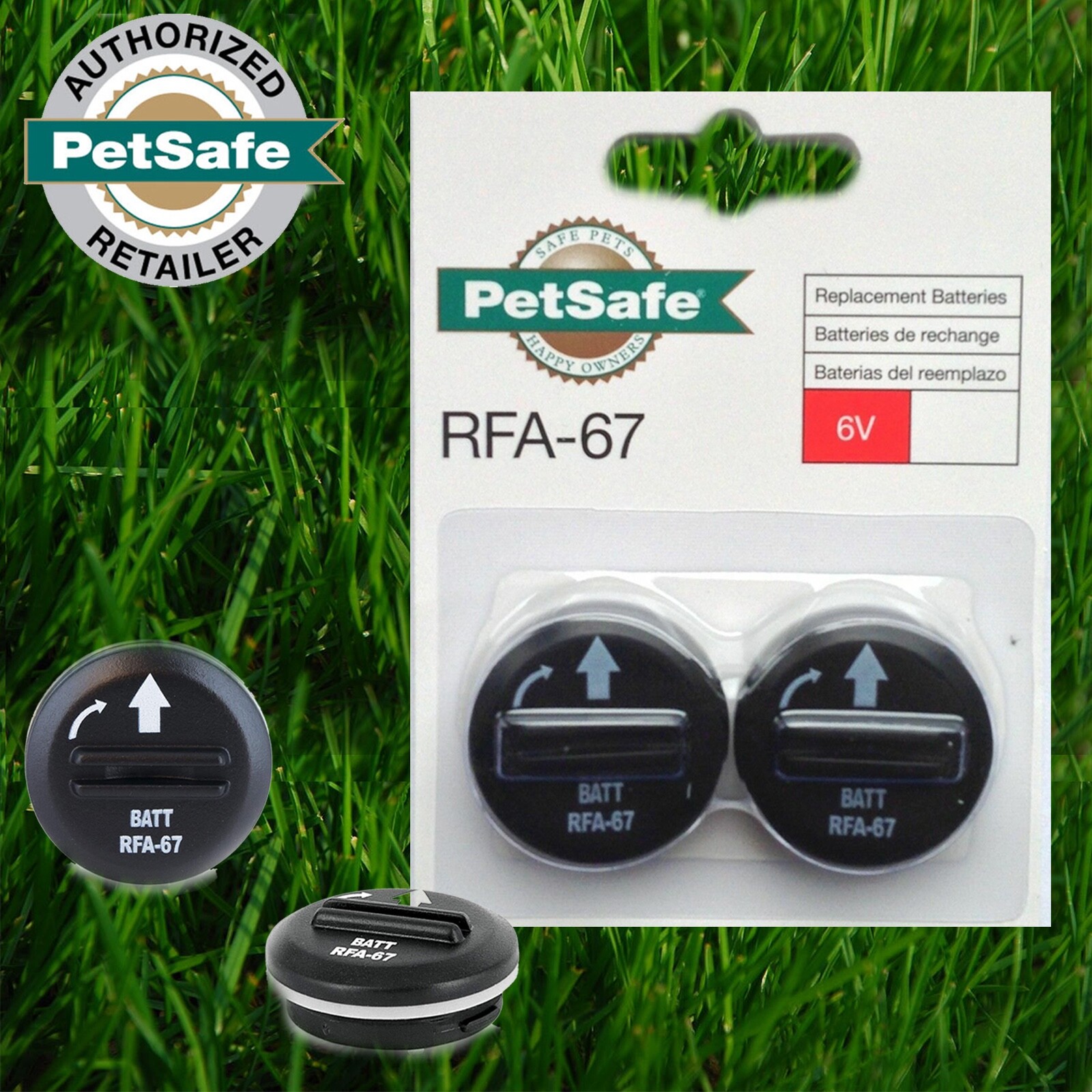 PetSafe RFA-67D-11 Batteries 6V for Dog Fence Collar Receiver PIF-275 - 2 Pack