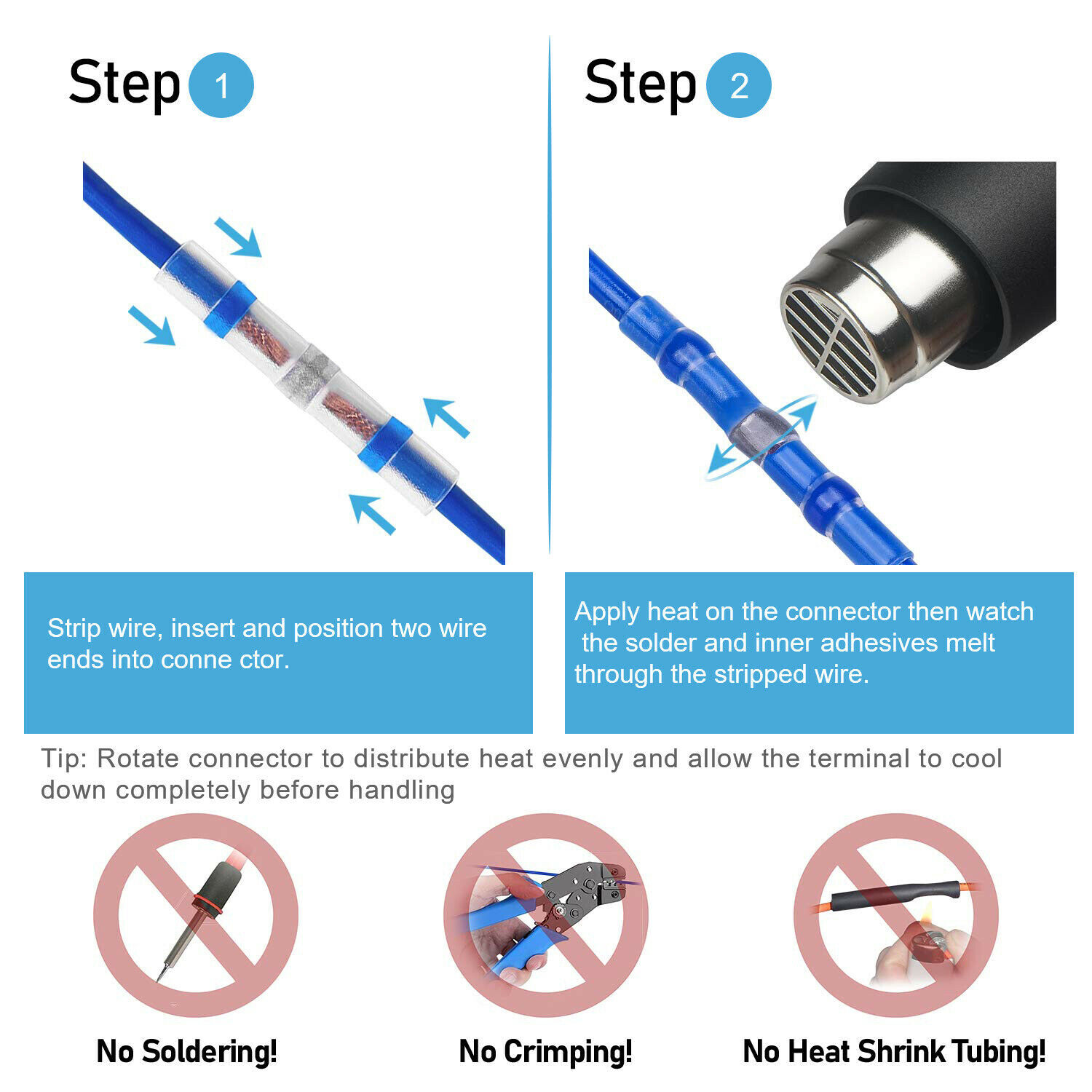 400/100x Waterproof Solder Seal Sleeve Heat Shrink Wire Connectors Terminal kits
