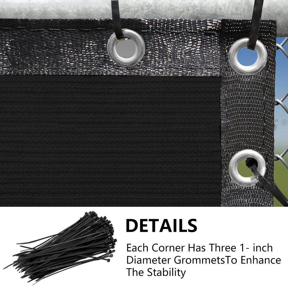 200GSM Fence Privacy Screen Cover Mesh 4' 5' 6' 8' x 50' Black Green Beige Brown