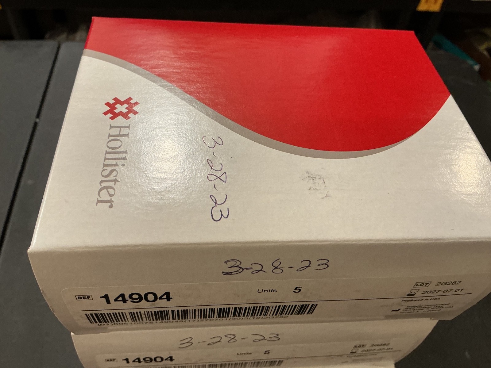 20 (4 boxes of 5) Hollister 14904 New Image Skin Barrier Floating Flange & Tape