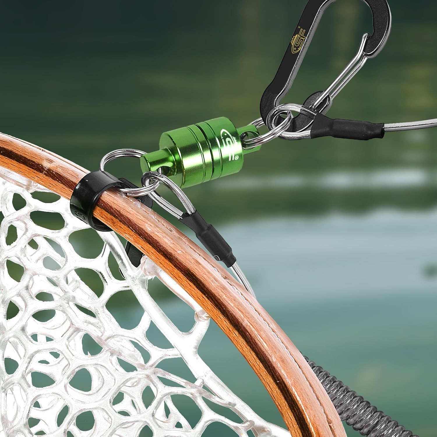 Strongest Magnetic Net Release Magnetic Keychain Fly Fishing Net Retractor Magne