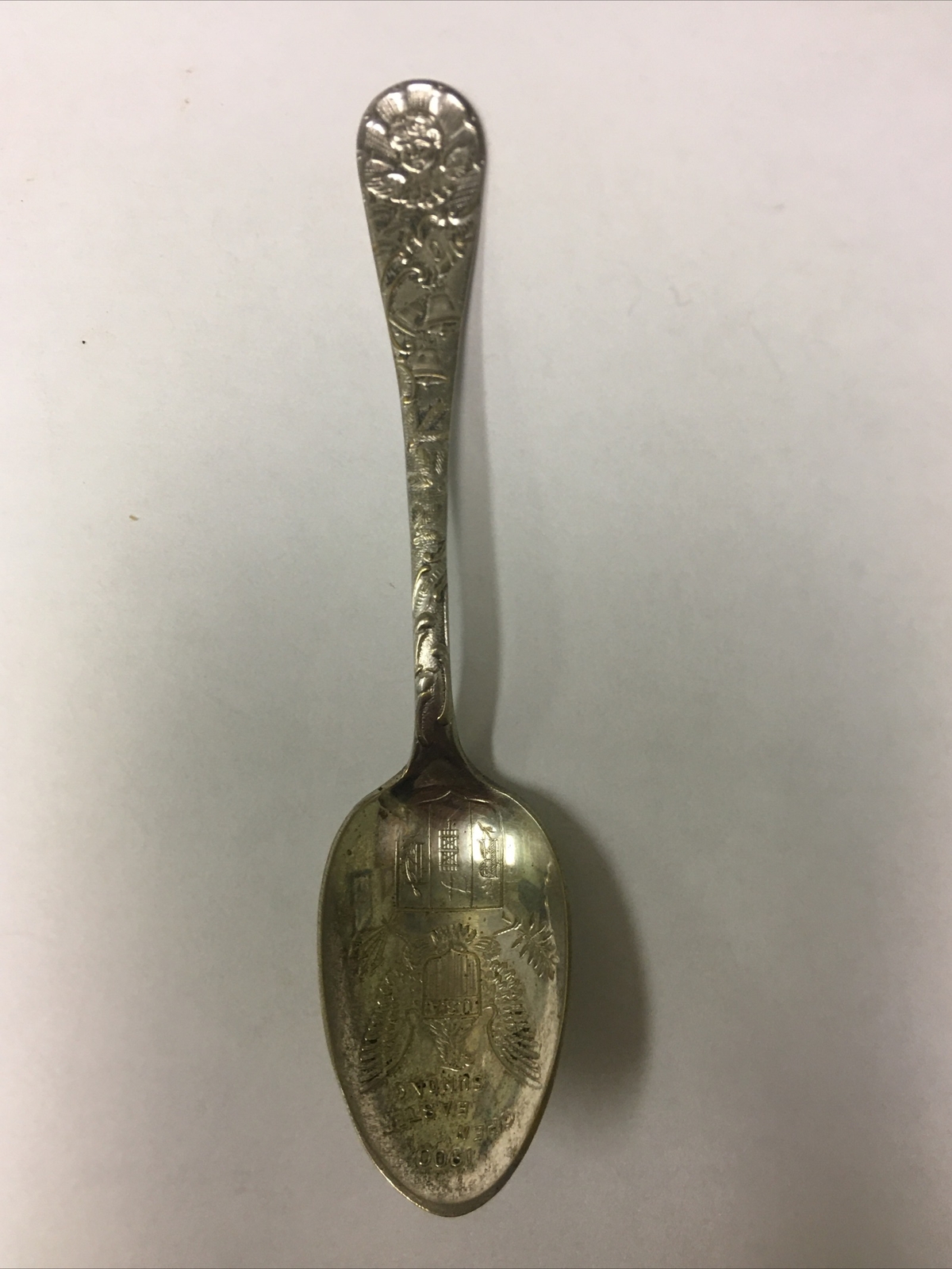 Antique Spoon US Collectible 1900 Open Easter Sunday USA 4.3/8”