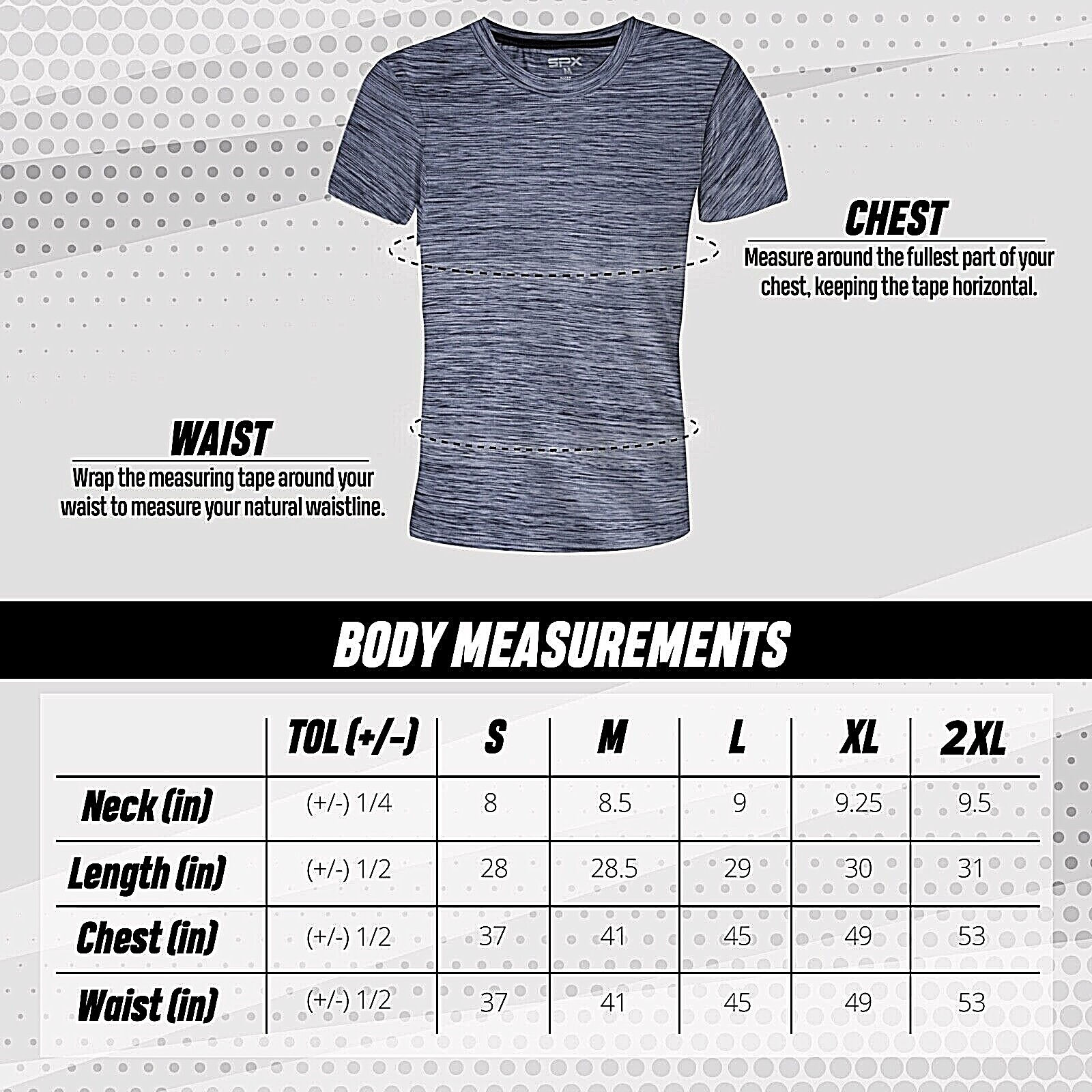 [5 Pack] Mens Active Athletic T Shirts Gym Running Workout Dry-Fit Crew Neck Top