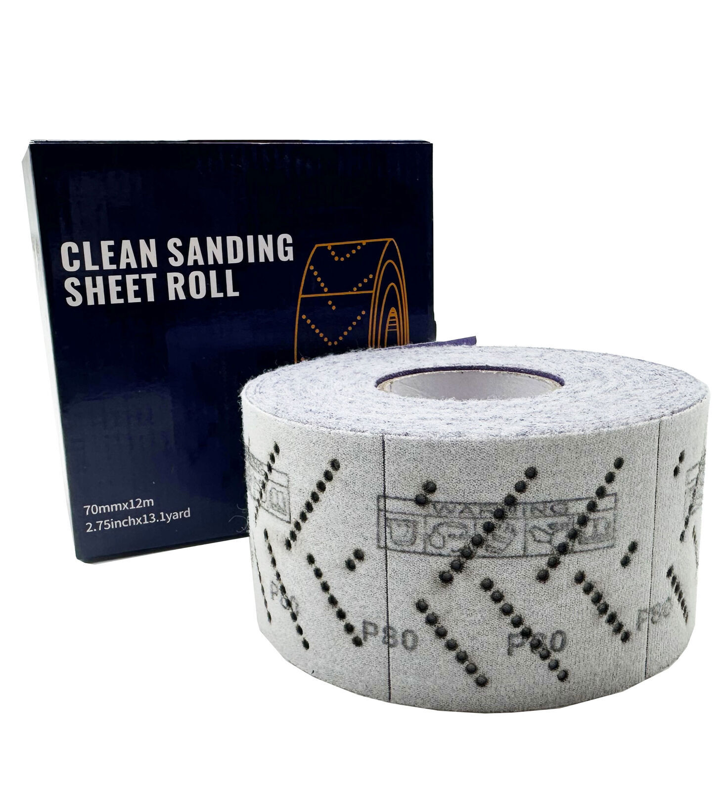 1 Roll 70mmx12m Automotive Clean Ceramic Sanding Sheet Roll for Woodworking P400