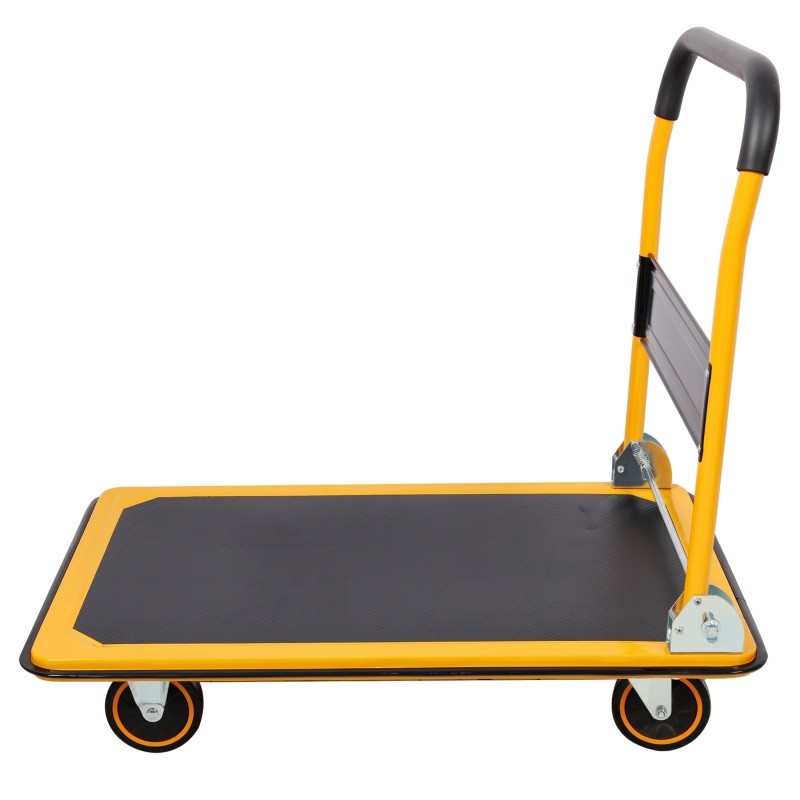 330 lb Platform Truck Push Dolly Hand Flatbed Cart Steel 28.7"x18.8" Heavy Duty