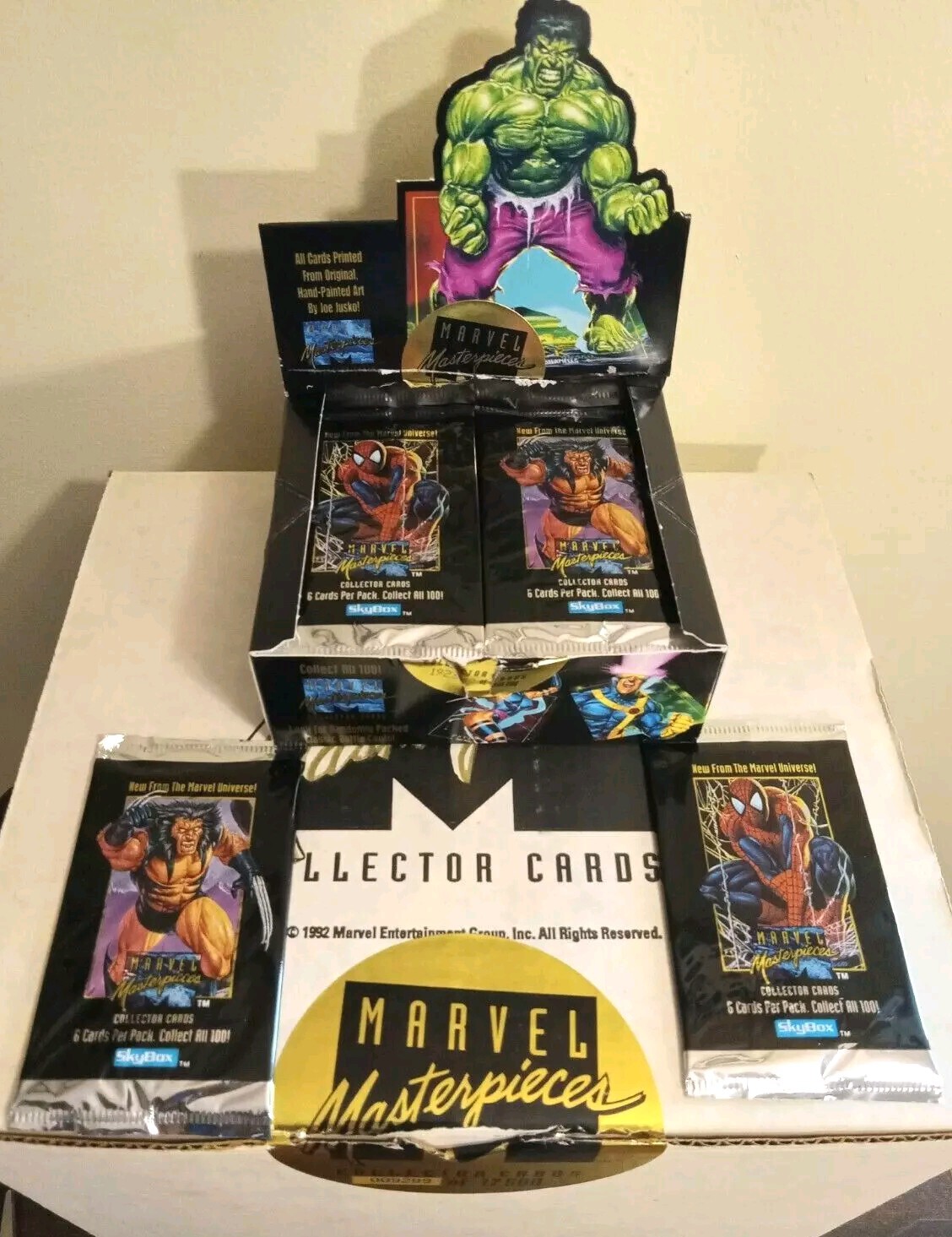 1992 SkyBox Marvel Masterpieces, Unopened Pack