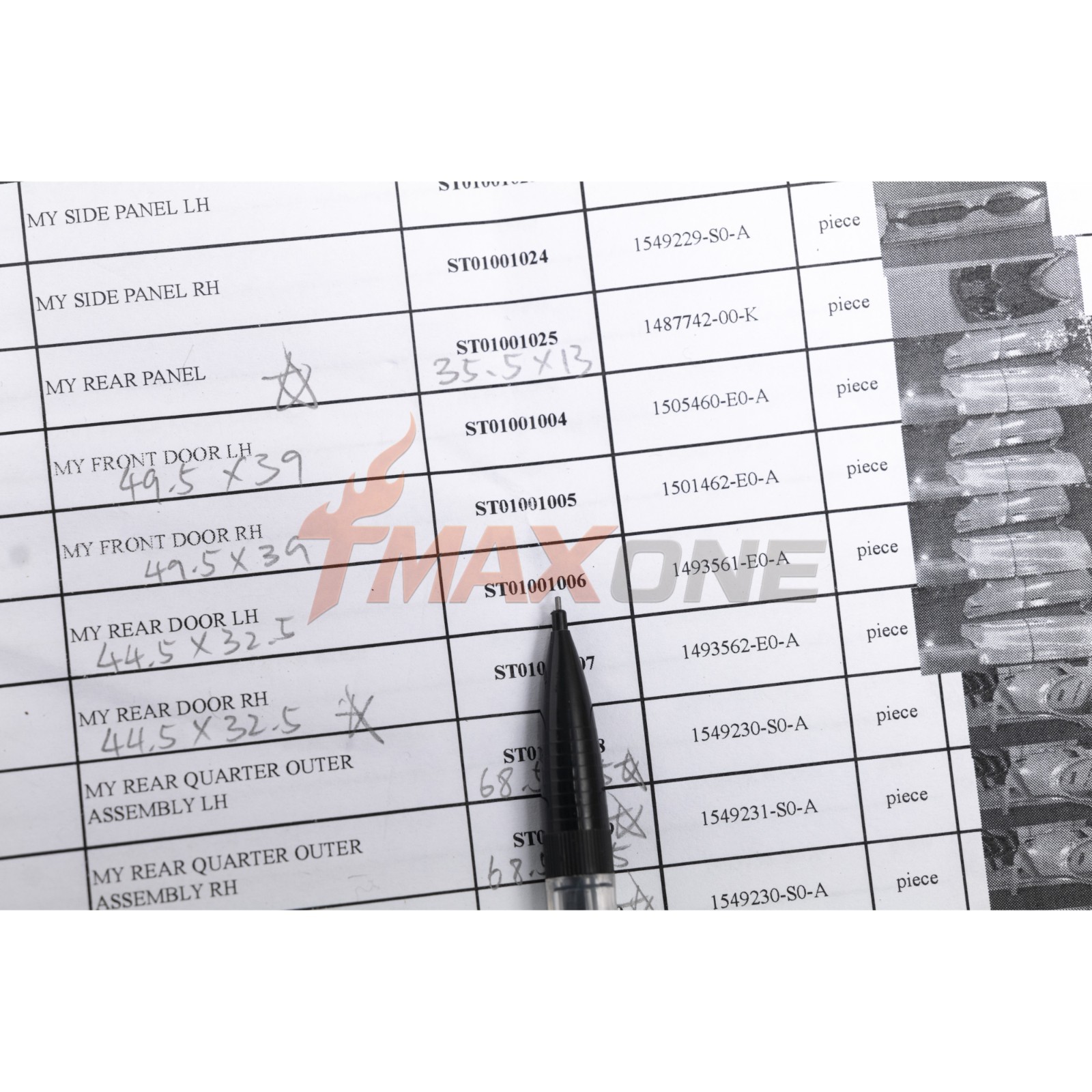 Rear Door Left Driver Side for Tesla Model Y 2020-2024 1493561-E0-A