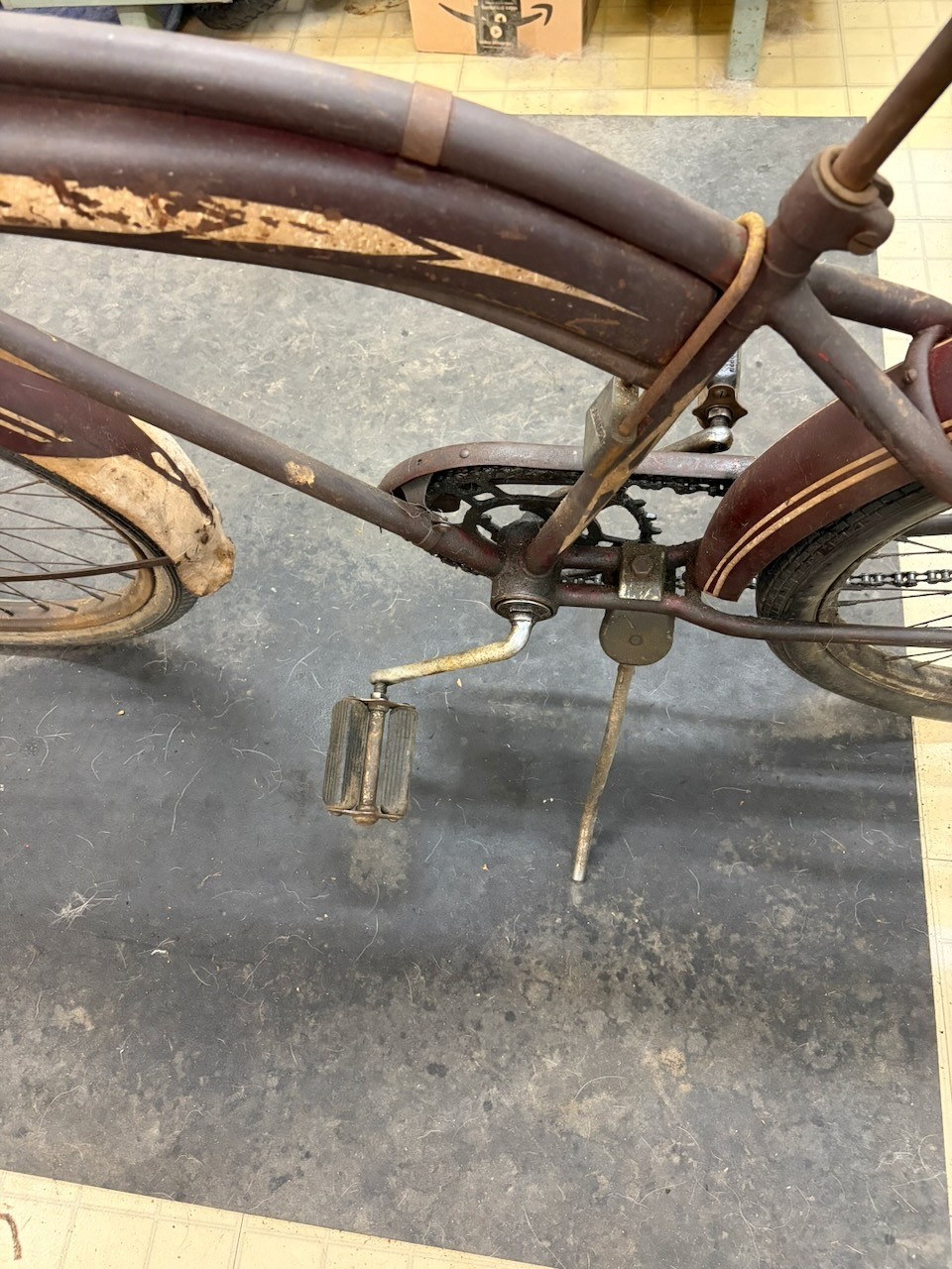 Rollfast RARE! Prewar Mens Bicycle Hanging Tank & Mouse Taillight Zep?