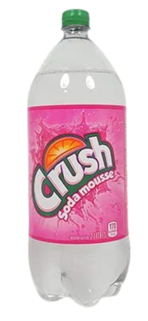 24 Big Bottles Of Clear Crush Cream Soda Pop Soft Drink 2L Each