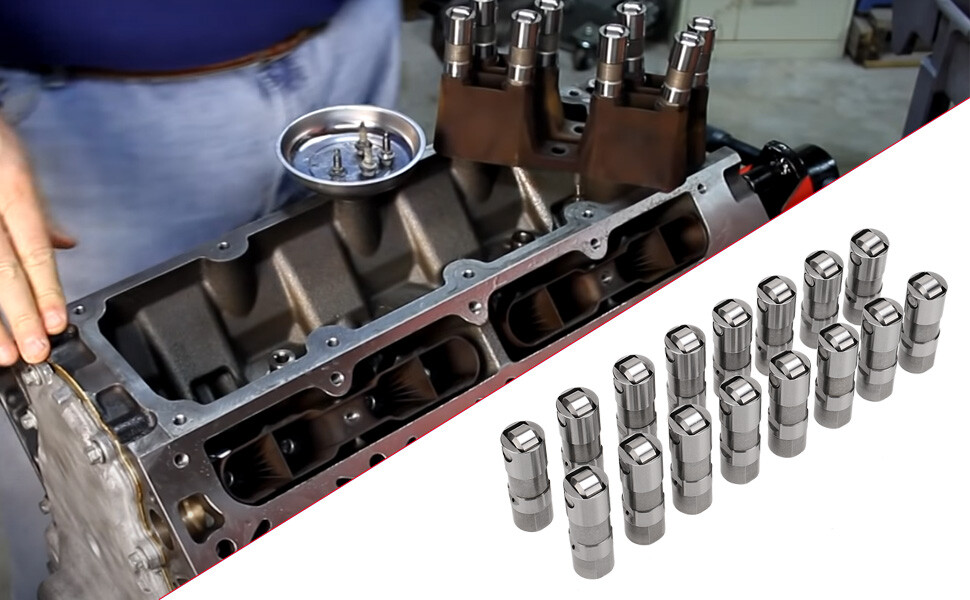 For GM LS LS1 LS3 LS7 16PC Performance Hydraulic Roller Lifters & 4 Guides Trays
