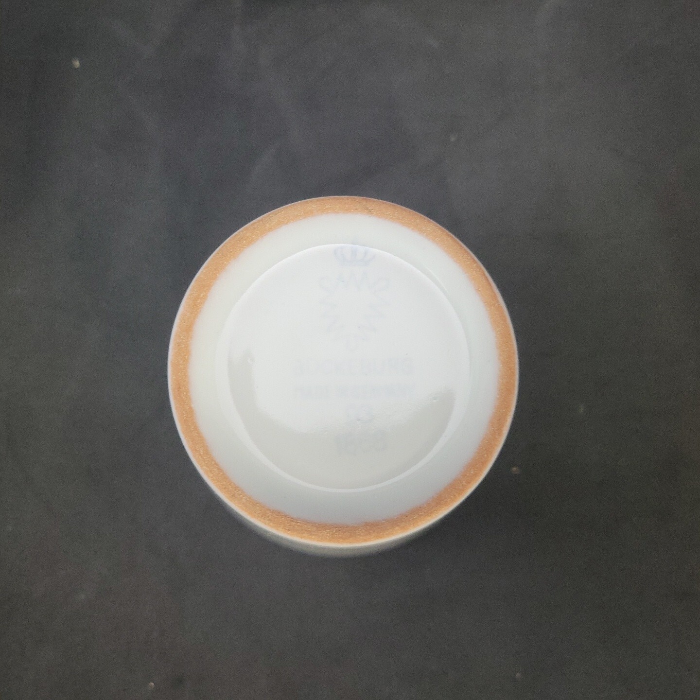 Buckeberg Punch Set Ceramic with Teak Lid and Plastic Ladle Modern