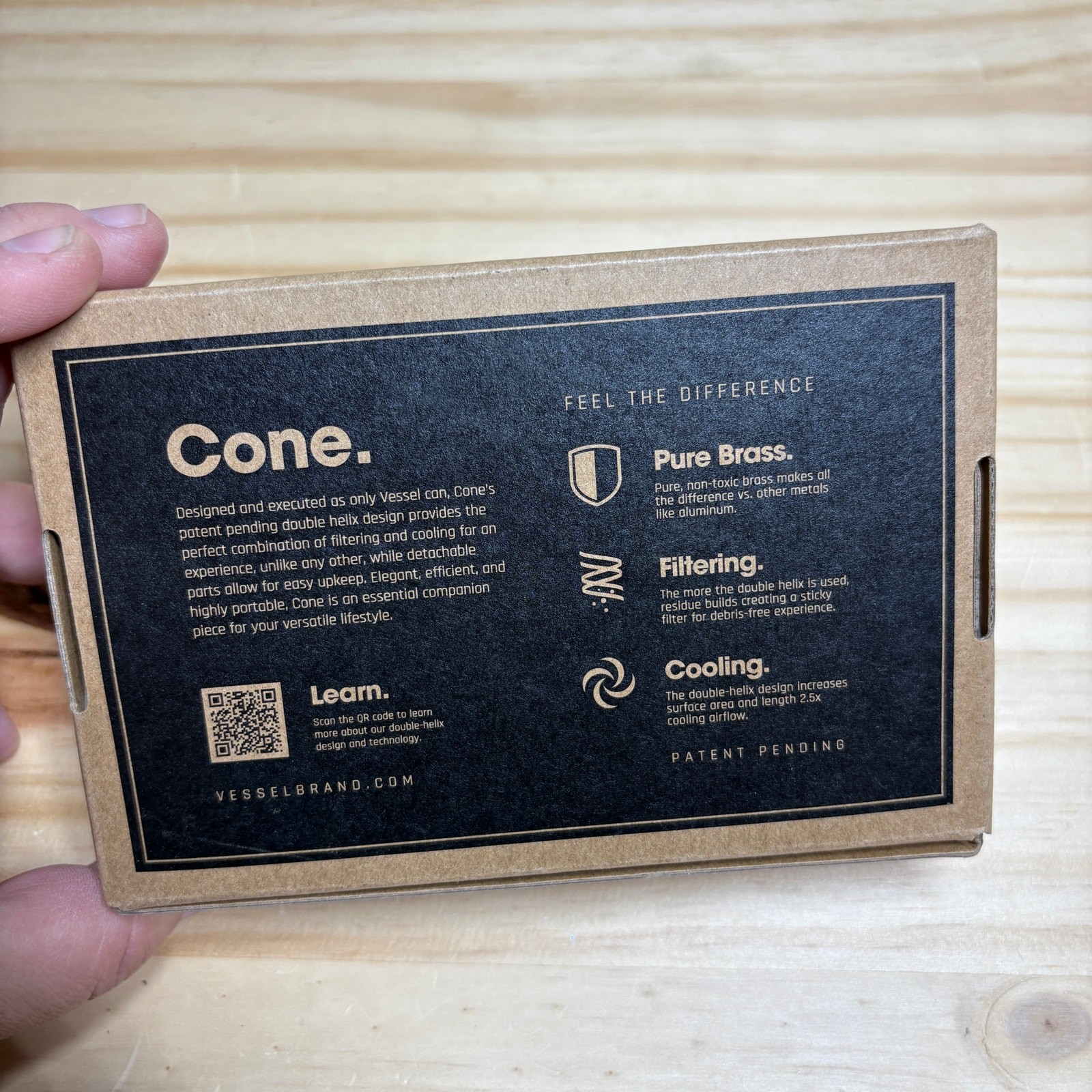 Vessel Cone Twisting The Narative Sleek - Rose Gold