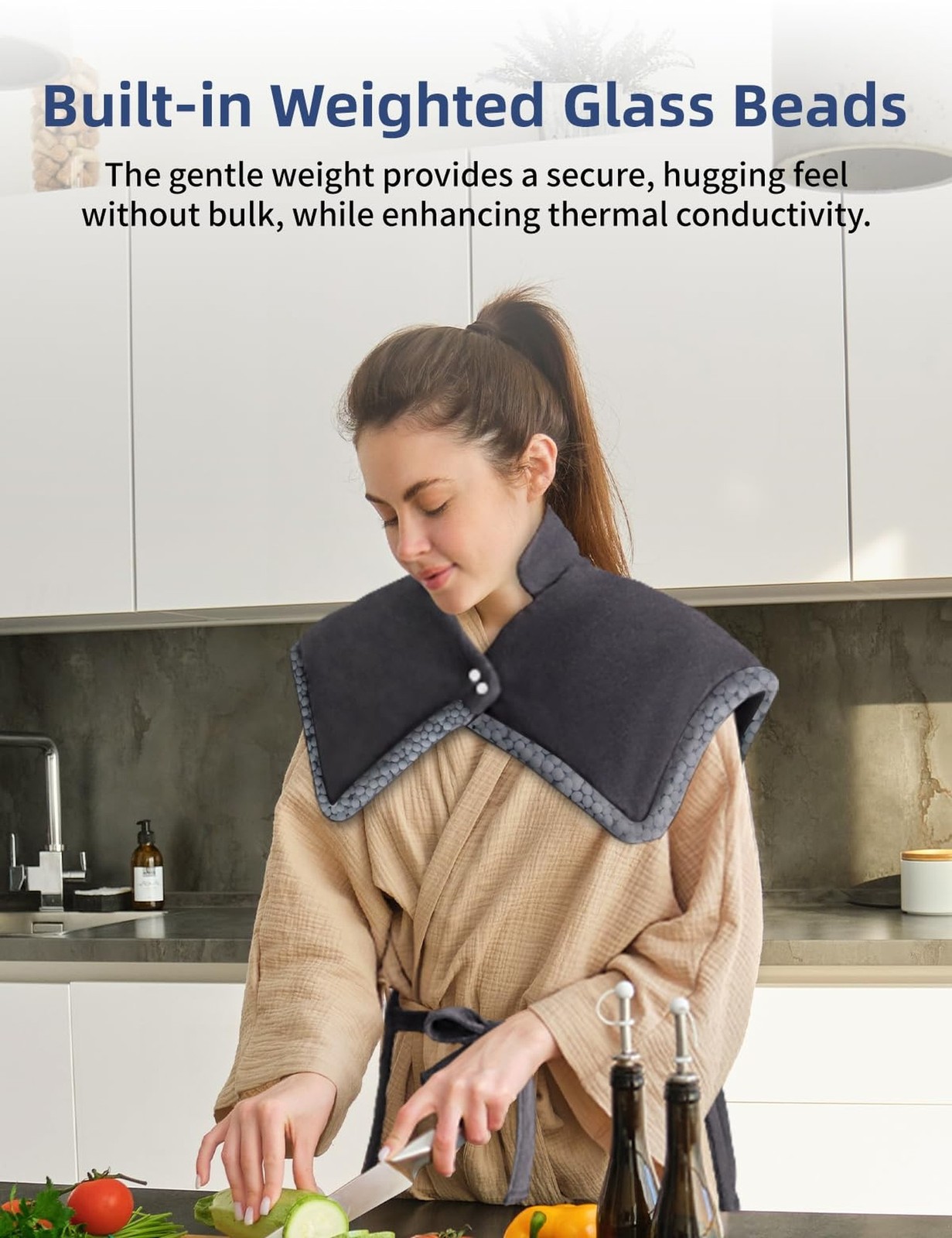 Heating Pad for Back and Period Pain Relief, for Shoulders, Abdomen & Waist, ...