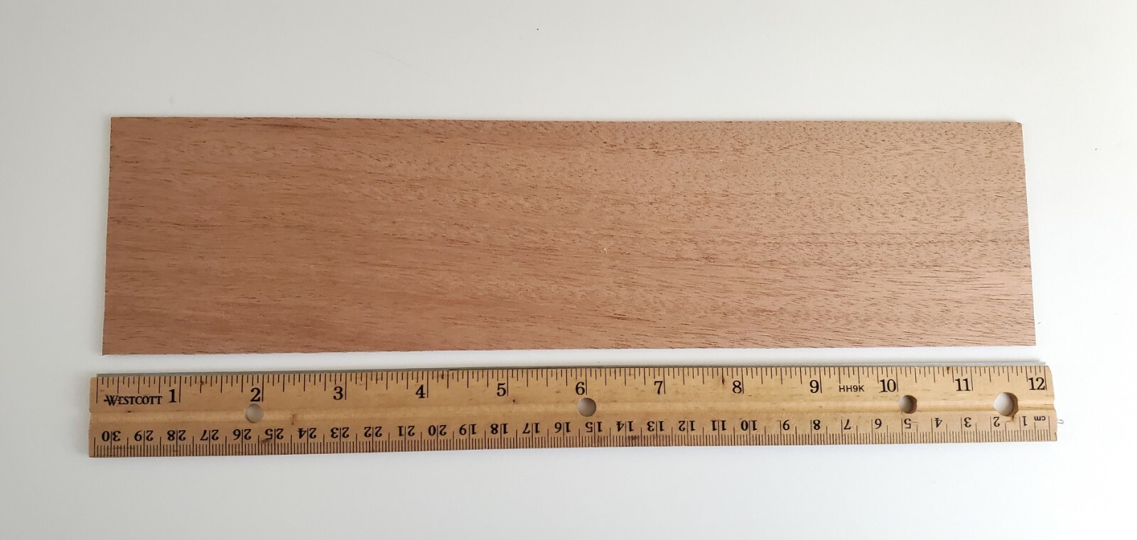 Mahogany Wood Sheet Plank Thin 1/32" x 3" x 12" long Veneer Woodworking