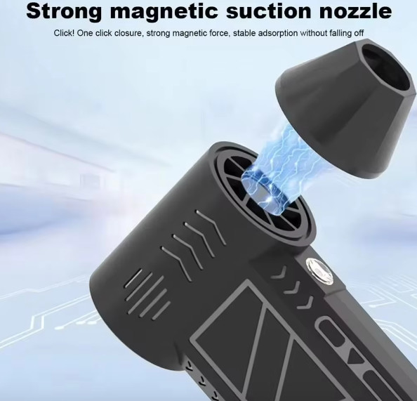 Compressed Air Duster Mini Blower with LED Light, 130,000 RPM, 3 Speed new