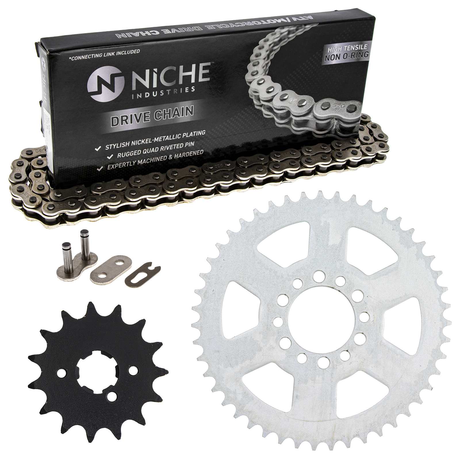 Sprocket Chain Set for Yamaha XT250 15/47 Tooth 520 Front Rear Kit Combo